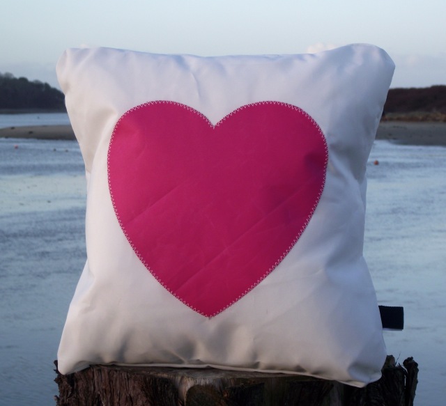 Star and Heart Sailcloth Cushions