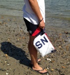 Personalised sailcloth wash bag
