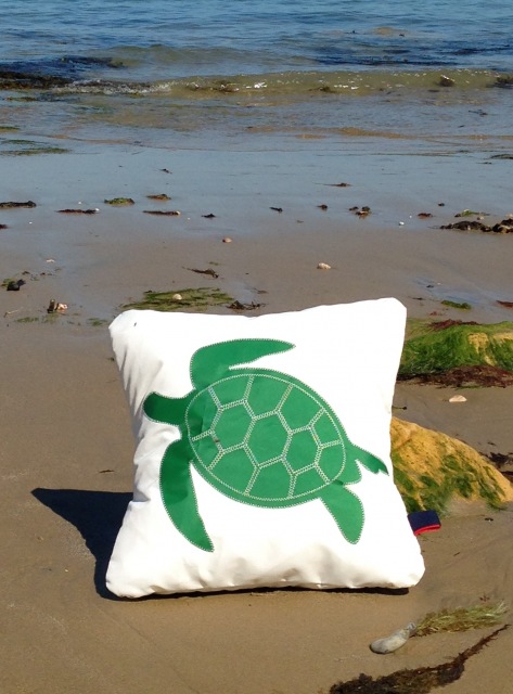 3c  Turtle Sailcloth Cushion